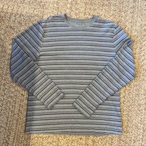 Mens casual lightweight long sleeve textured shirt